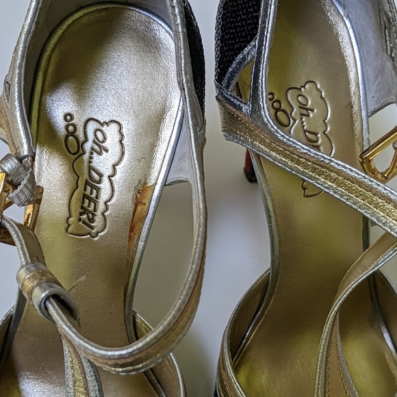 Oh Deer! Jamocha Sequin Heels 4" Prom Cocktail - Picture 7 of 8